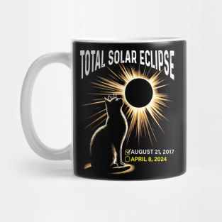 Solar Eclipse 2024 Shirt Total Eclipse April 8th 2024 Cat Mug